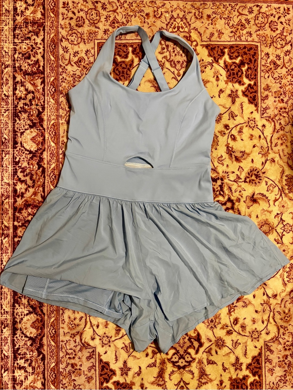 Women’s Medium Light Blue Athletic Romper